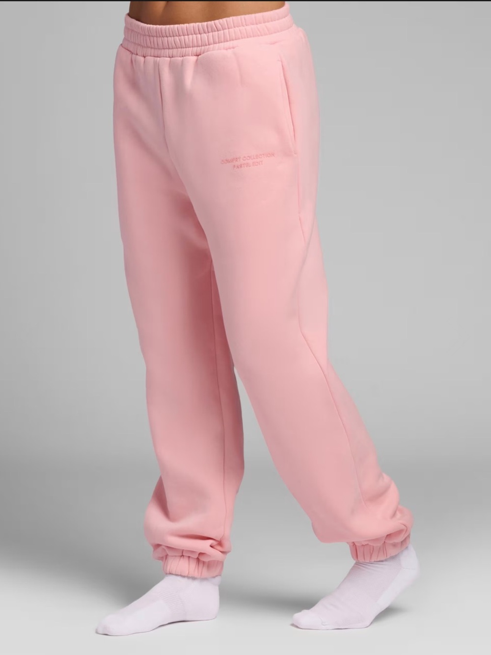 Comfrt Pastel Edit Pink Joggers